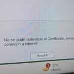 SIPRED: no se pudo autenticar el certificado revise que tenga conexión a internet