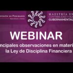 WEBINAR | Principales observaciones en materia de la Ley de Disciplina Financiera