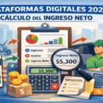 Plataformas Digitales 2026. Cálculo del Ingreso Neto (Factor máximo de exclusión)