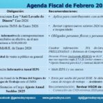Febrero 2026. Agenda de Obligaciones Fiscales, Laborales y de Seguridad Social.